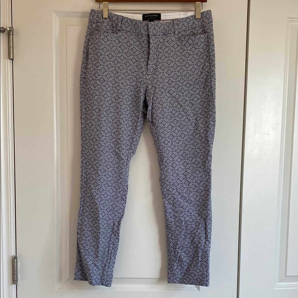 Banana Republic,Patterned Blue Pants